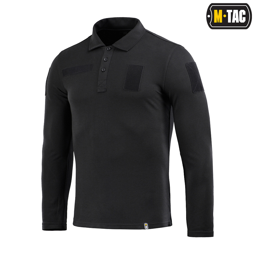 M-Tac Koszula Taktyczna Polo z długim rękawem 65/35 Black XS