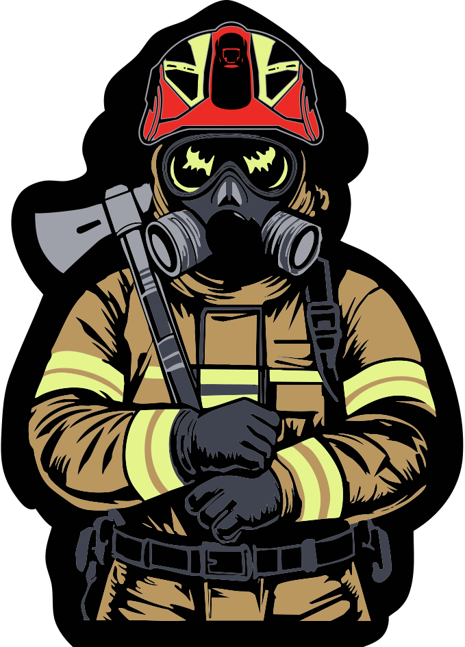 NASZYWKA / STRAŻAK POSTAĆ  (HY-MASKI-025)