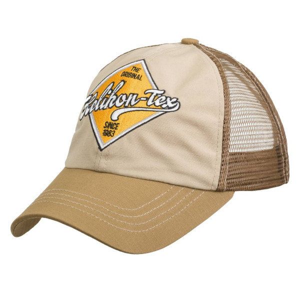 Czapka Trucker Logo Cotton-Ripstop Beżowa/Brązowa