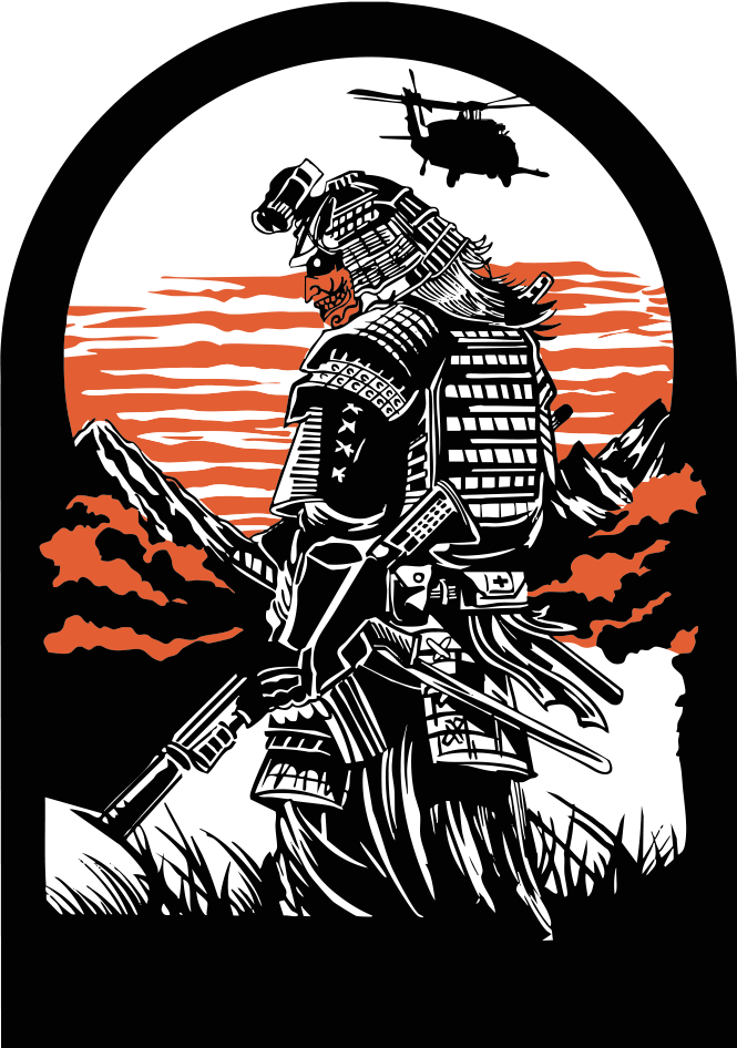 NASZYWKA / PATCH SAMURAJ  (HY-MASKI-026)