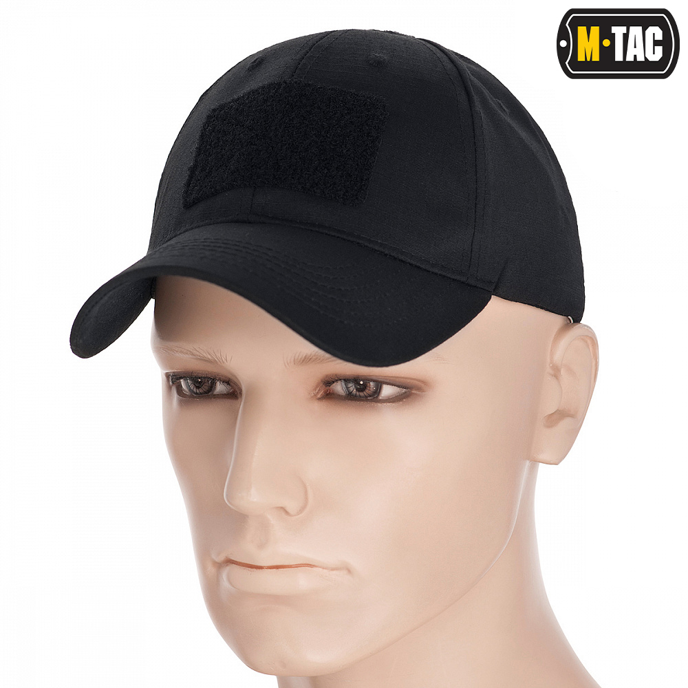 M-Tac czapka z daszkiem na rzep Flex Rip-Stop Black
