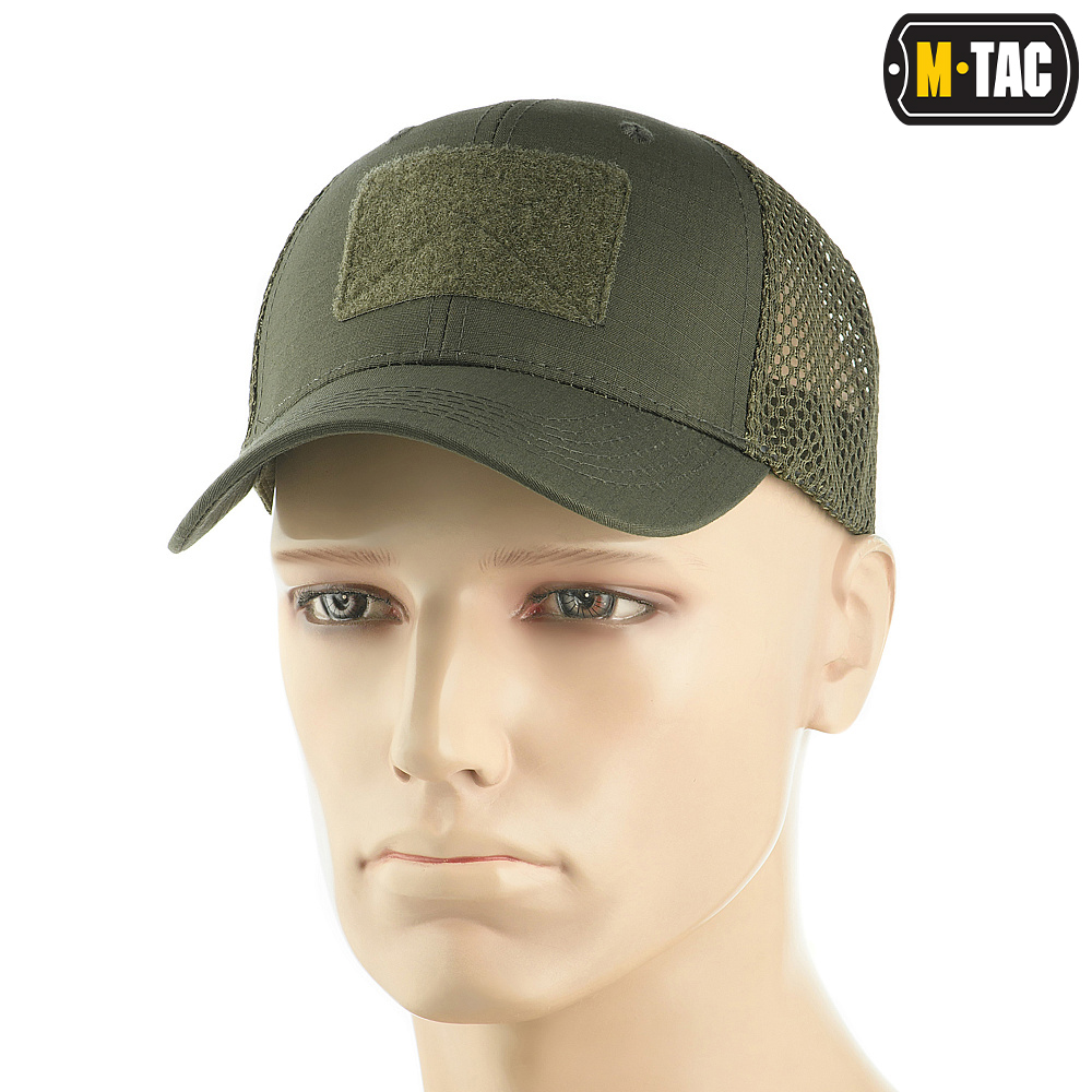 M-Tac czapka z daszkiem siatka na rzep Flex Rip-Stop Army Olive L/XL