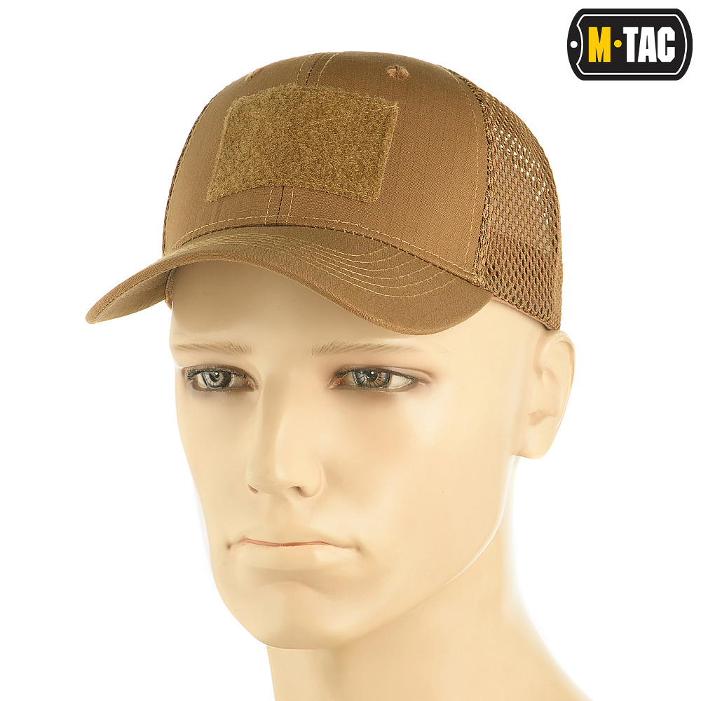 M-Tac czapka z daszkiem siatka na rzep Flex Rip-Stop Coyote Brown L/XL