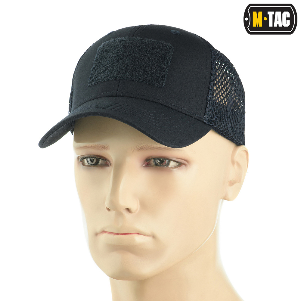 M-Tac czapka z daszkiem siatka na rzep Flex Rip-Stop Dark Navy Blue S/M