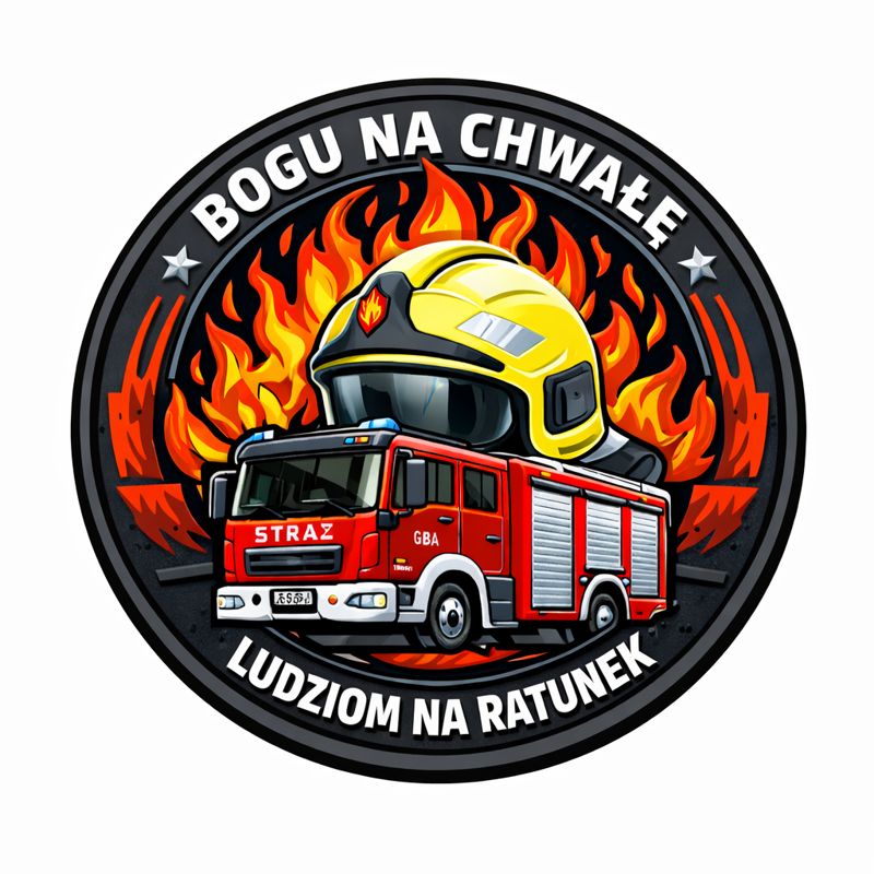 NASZYWKA / PATCH STRAŻ HEŁM WÓZ (HY-MASKI-017)